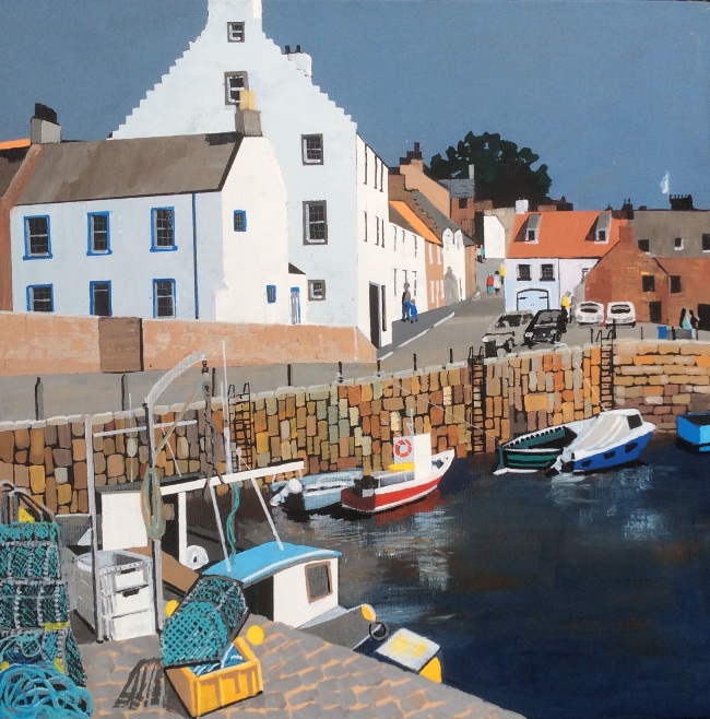 'Crail Harbour' by artist Judith Appleby